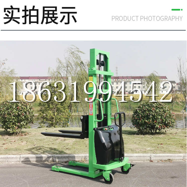 疏附县电动叉车堆高车液压铲车电瓶1吨2吨站驾步行式小型全自动叉车
